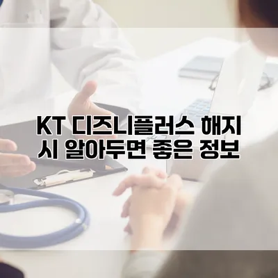 KT 디즈니플러스 해지 시 알아두면 좋은 정보